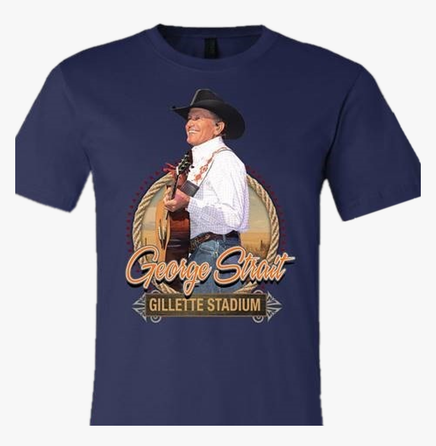 George Strait 2019 Navy Gillette Stadium Event Tee"
 - T-shirt, HD Png Download, Free Download