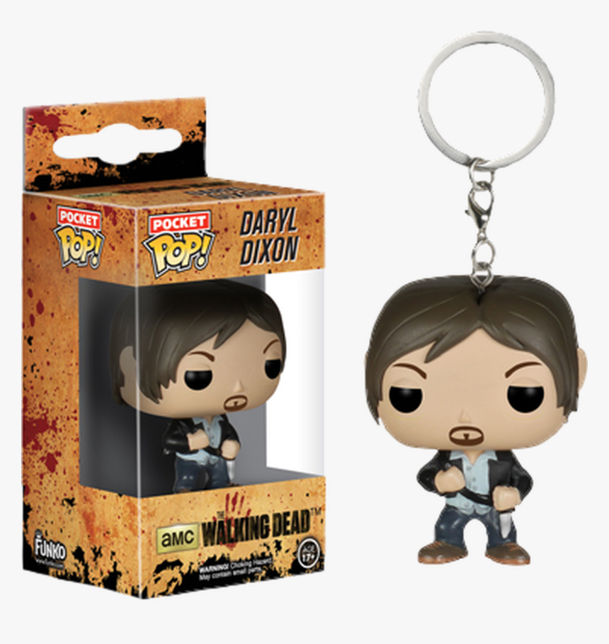 Daryl Dixon Pocket Pop Keychain - Funko Pop Keychain Daryl Dixon, HD Png Download, Free Download