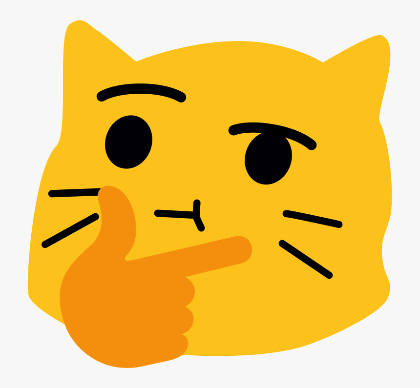- Blobcatthinking - - Discord Blob Cat Emoji, HD Png Download - kindpng.