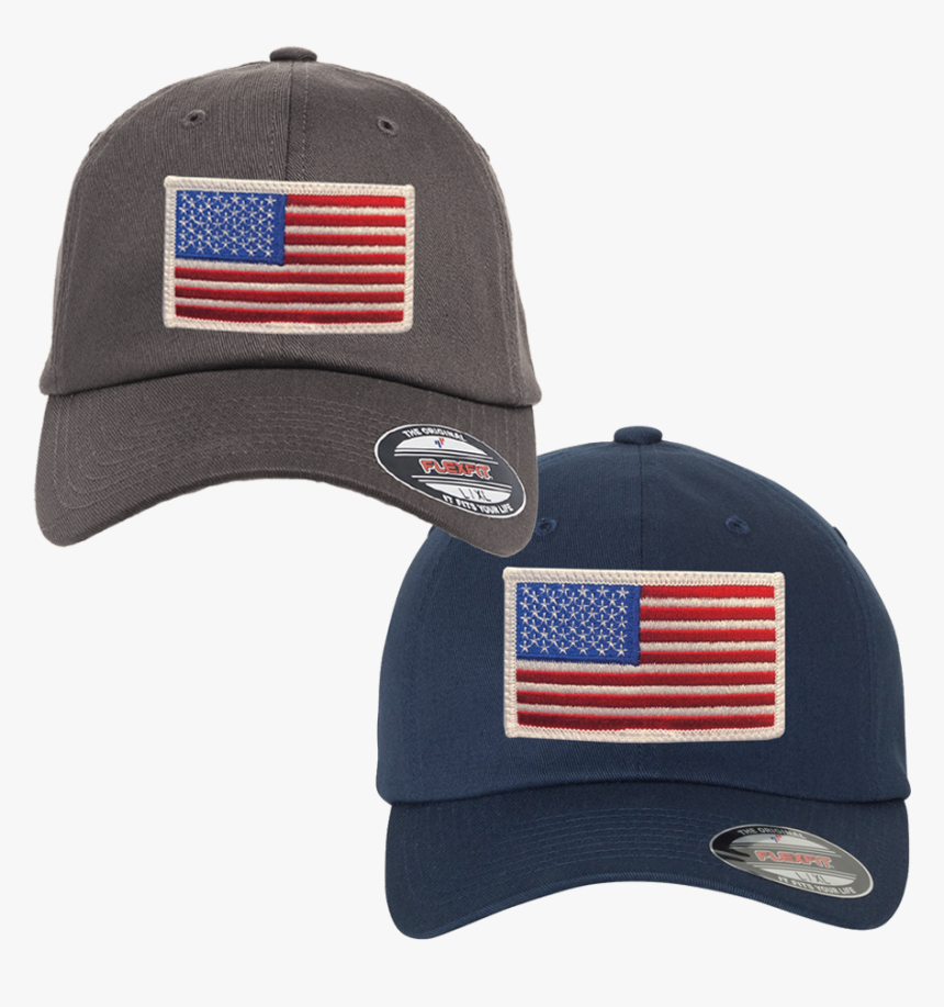 Usa Flag Flexfit Hat With Trident - Knit Cap, HD Png Download, Free Download