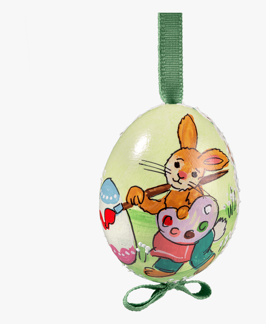 Easter Egg Light Green Bunny Painting The Easter Egg - Cartoon, HD Png Download, Free Download