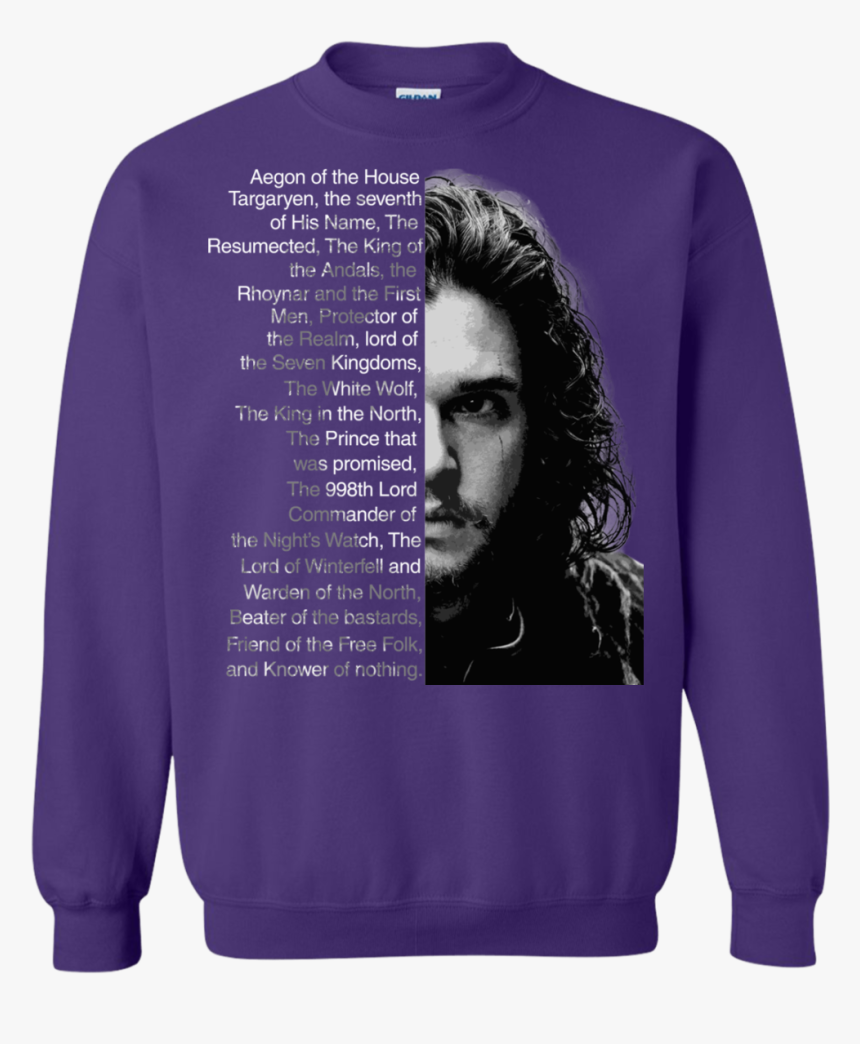 Image 56 Game Of Thrones Jon Snow Aegon Of The House - T Shirt Game Of Thrones Aegon Targaryen, HD Png Download, Free Download