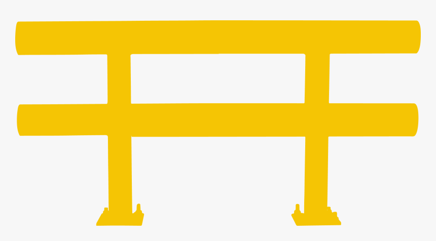 Industrial Guardrail Drawing - Cross, HD Png Download, Free Download