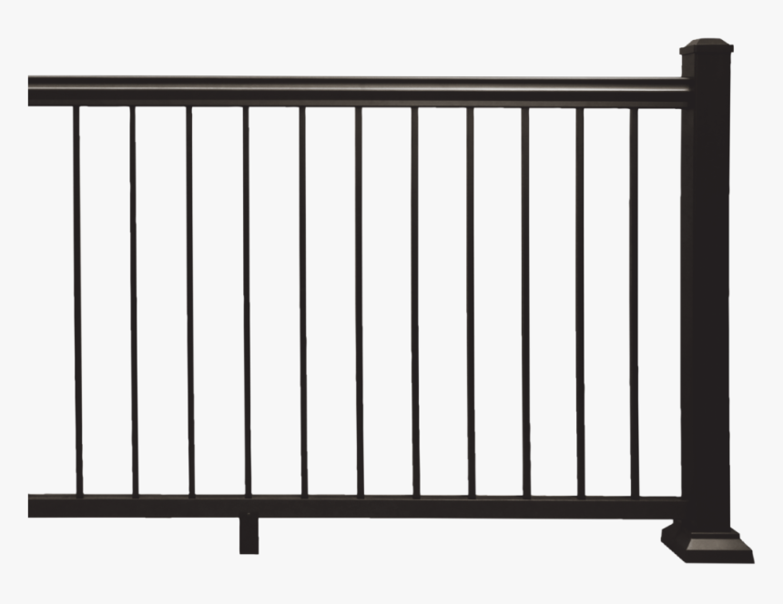 6ft Railing Assemled Bronze 10 13 - Balcony Fence Front View, HD Png Download, Free Download