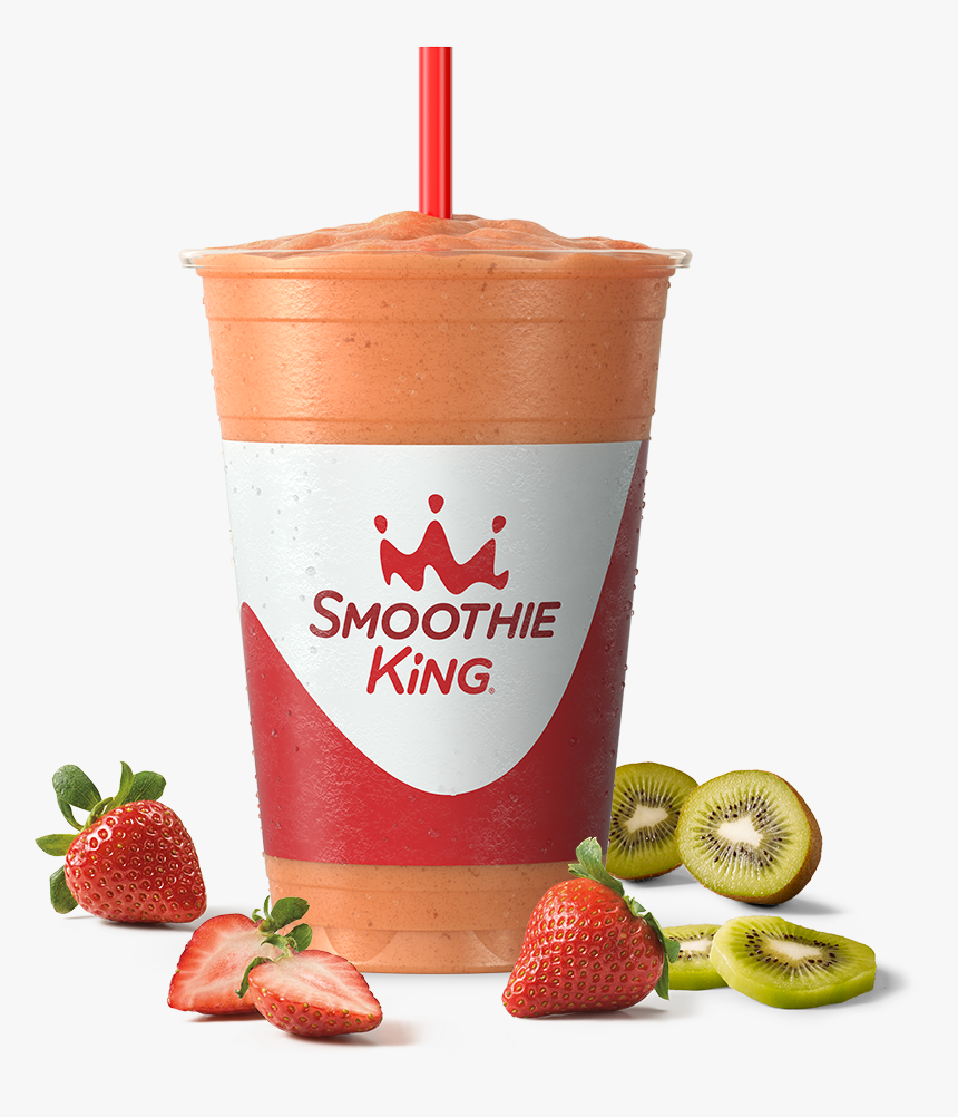 Sk Take A Break Strawberry Kiwi Breeze With Ingredients - Smoothie King Strawberry, HD Png Download, Free Download