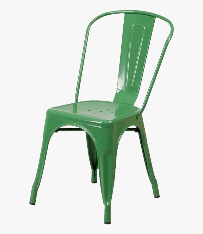 Metal Green Chair - Black Distressed Tolix Chair, HD Png Download, Free Download