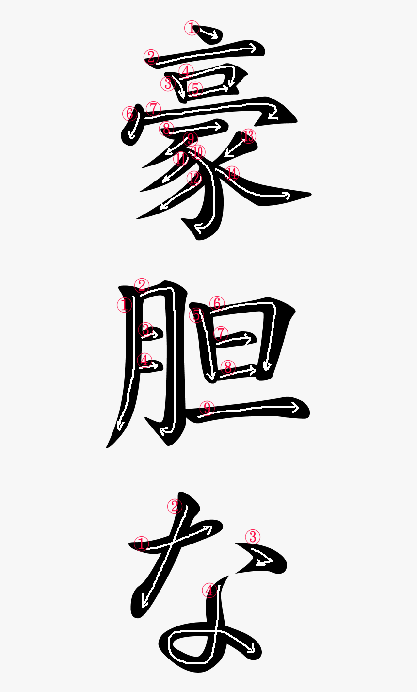 Japanese Word For Fearless - Fearless In Japanese Writing, HD Png Download, Free Download