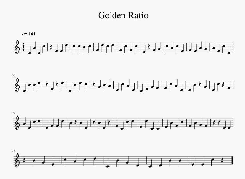 Transparent Golden Ratio Png - Alto Sax Sheet Music Fortnite, Png Download, Free Download