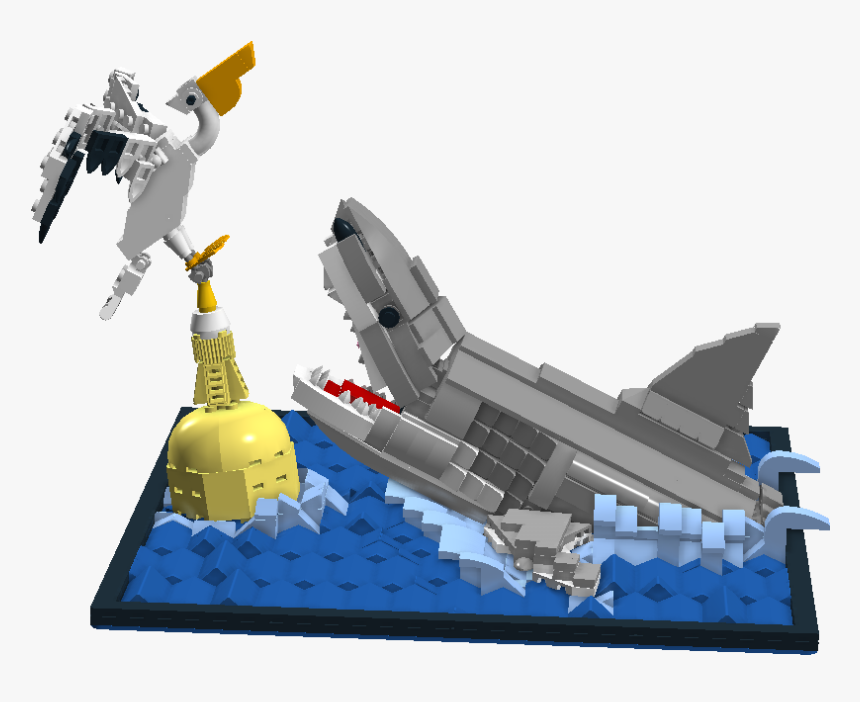 Shark Attack On Pelican - Missile, HD Png Download, Free Download