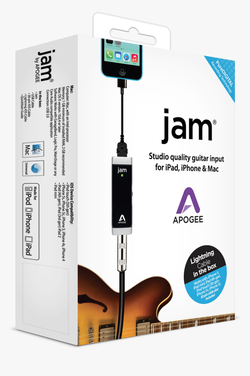 Jam For Ipad, Iphone And Mac - Apogee Jam 96k, HD Png Download, Free Download