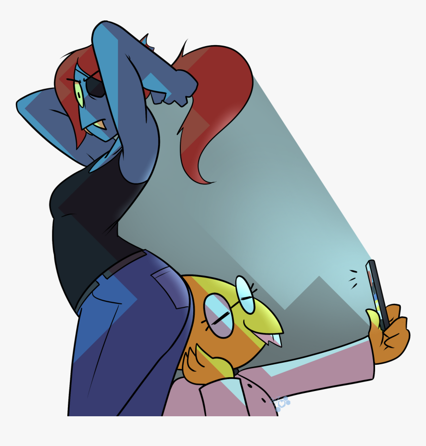 Undertale,фэндомы,growth Spurt,undertale Au,undyne,undertale - Undertale Undyne Big Butt, HD Png Download, Free Download