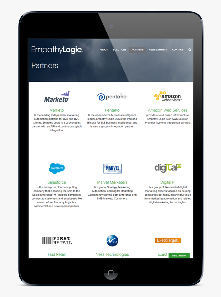 Empathy Logic Mockup Tablet - Tablet Android Mockup Png, Transparent Png, Free Download