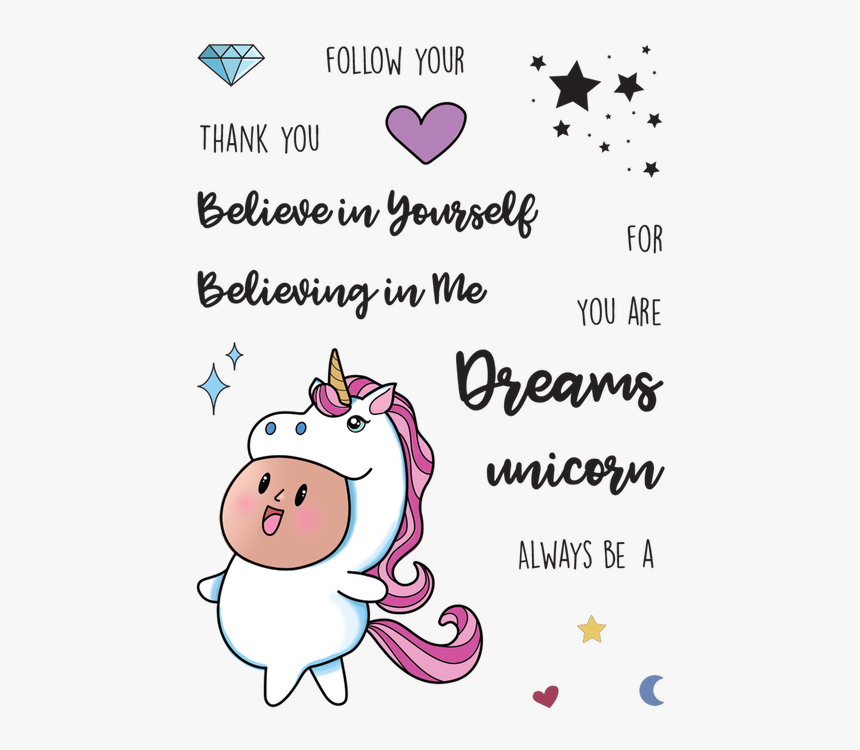 You Are A Unicorn Stamp & Die Set Stamp Image - Cartoon, HD Png Download, Free Download