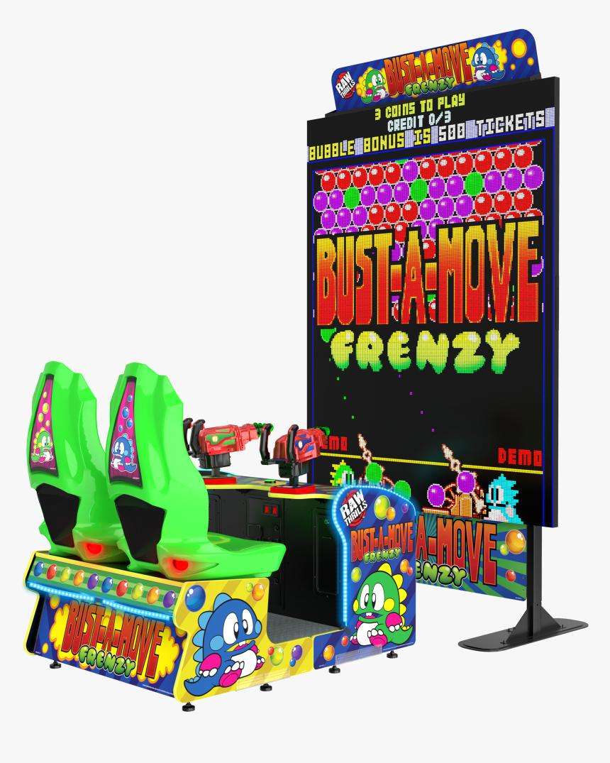 Bust A Move Frenzy Arcade By Raw Thrills, HD Png Download, Free Download