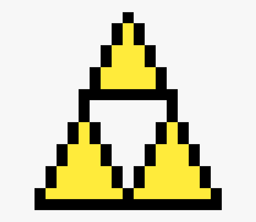 Transparent Tri Force Png - Triforce Pixel Art, Png Download, Free Download