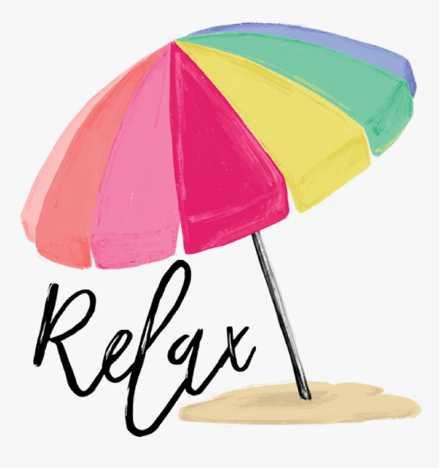 Relax Beach Umbrella Print & Cut File - Illustration, HD Png Download, Free Download