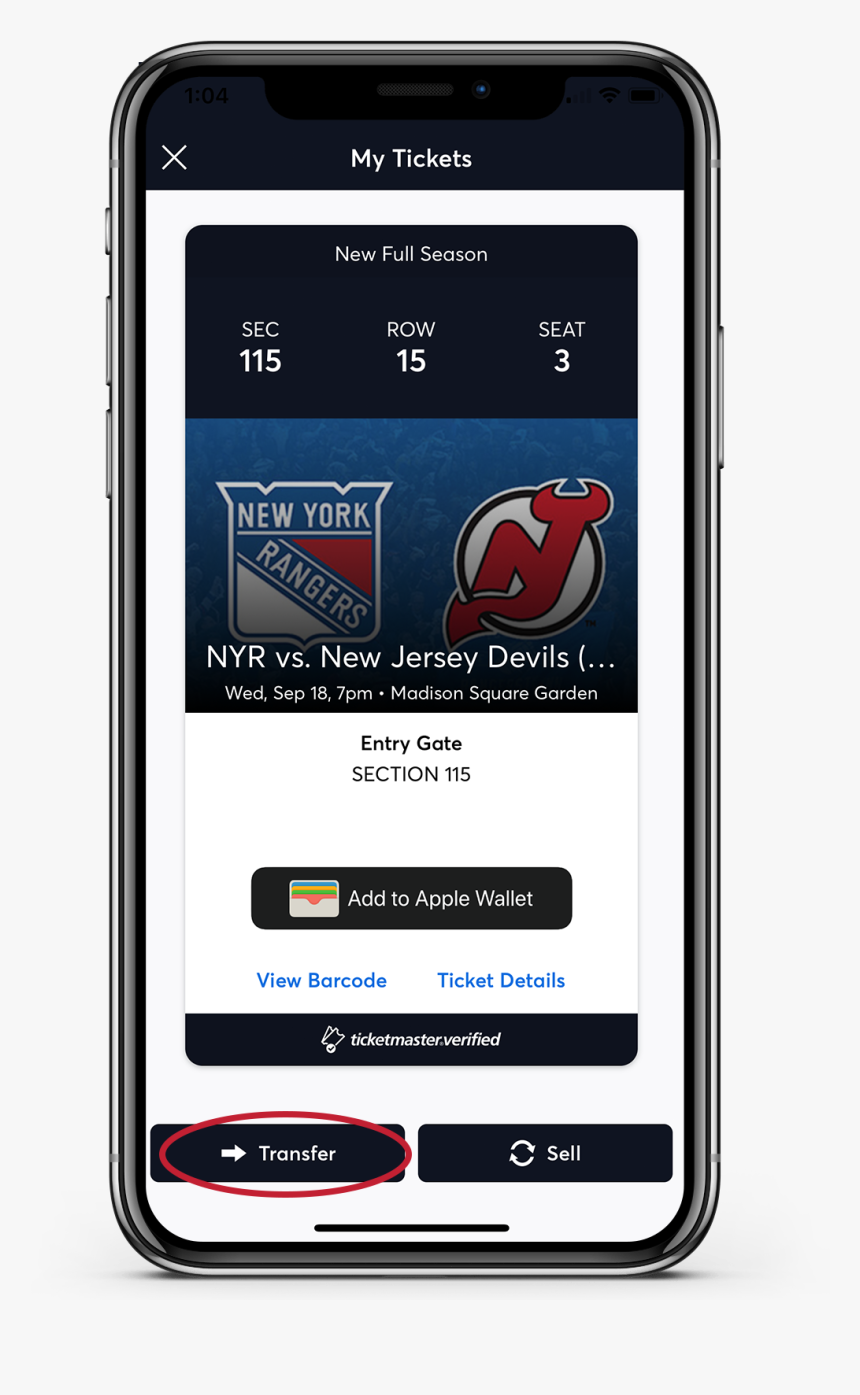 Madison Square Garden Mobile Ticket, HD Png Download, Free Download