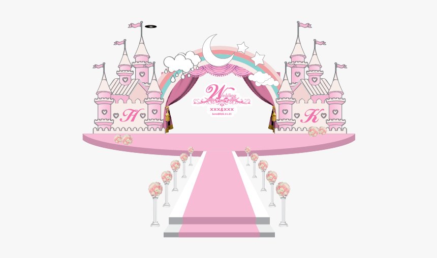 Castle Wedding Png Free Photo Clipart - Wedding Cartoon Background Free, Transparent Png, Free Download