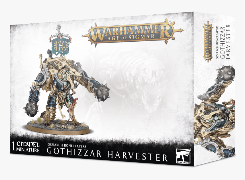 Katakros Mortarch Of The Necropolis - Ossiarch Bonereapers Gothizzar Harvester, HD Png Download, Free Download