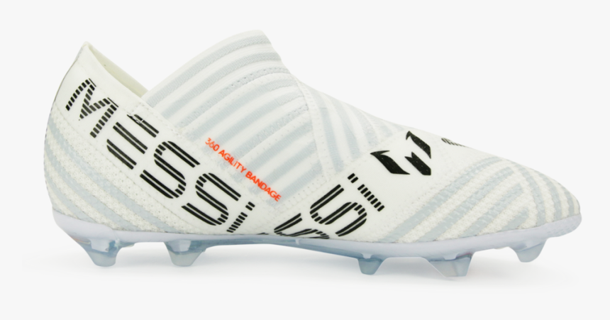 Adidas Kids Nemeziz Messi 17 Fg White/solar Orange/clear - Soccer Cleat, HD Png Download, Free Download