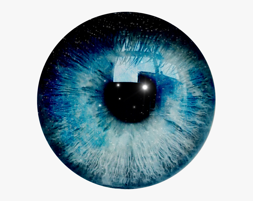 Drawn Eyeball Iris Eye - Eye Iris Galaxy, HD Png Download, Free Download