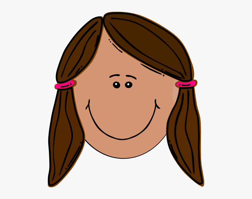 Brunette Girl Clip Art, HD Png Download, Free Download