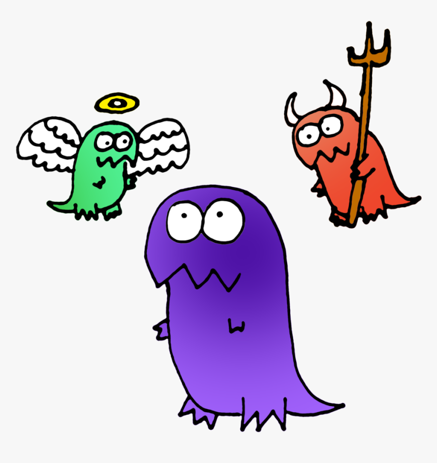 Rex With Shoulder Angel And Shoulder Devil - Shoulder Angel, HD Png Download, Free Download