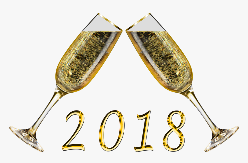 2018-toast - Champagne 2018 Png, Transparent Png, Free Download