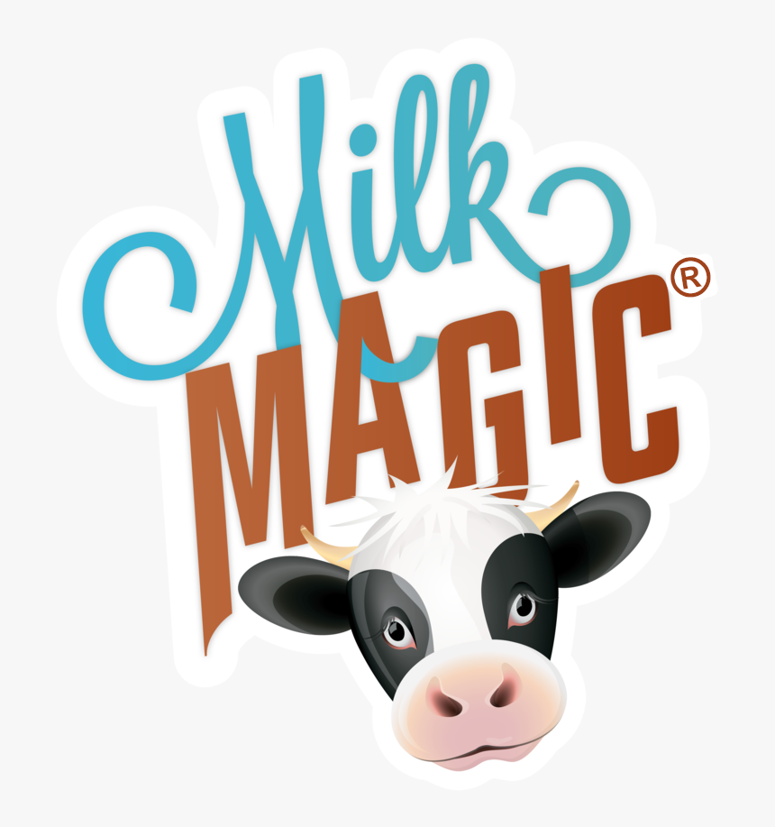 Milkmagic Logo Color White Border-01 - Magic Straws, HD Png Download, Free Download