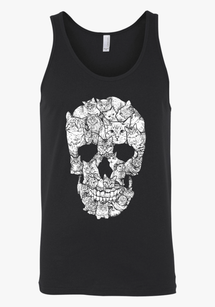 Skull Made Of Cats Shirt, HD Png Download, Free Download