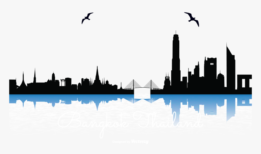 Transparent Skyline Silhouette Png - Bangkok Skyline Png, Png Download, Free Download