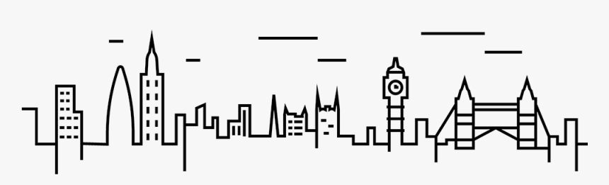London Cityscape Clipart, HD Png Download, Free Download