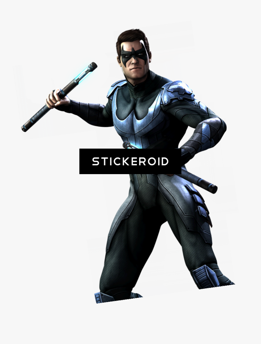 Batman Arkham City Nightwing Cosplay Costumes Outfit - Character Injustice Gods Among, HD Png Download, Free Download