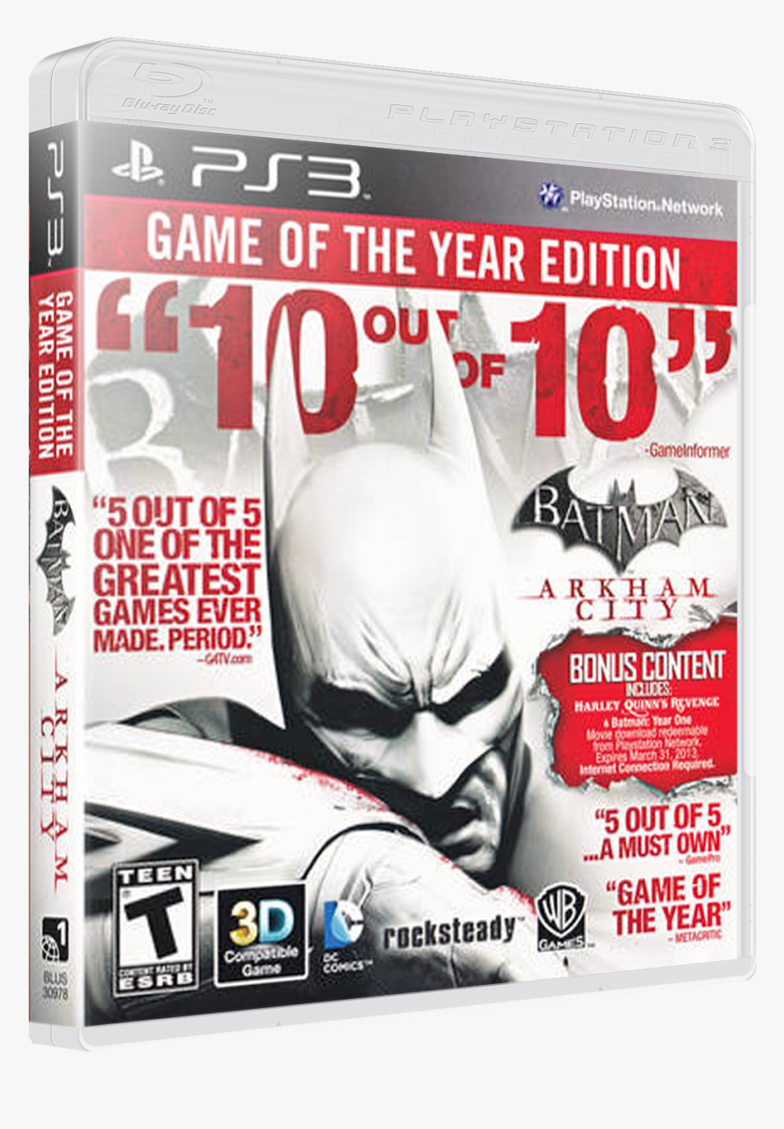 Batman Arkham City Game Of The Year Edition Ps3, HD Png Download, Free Download