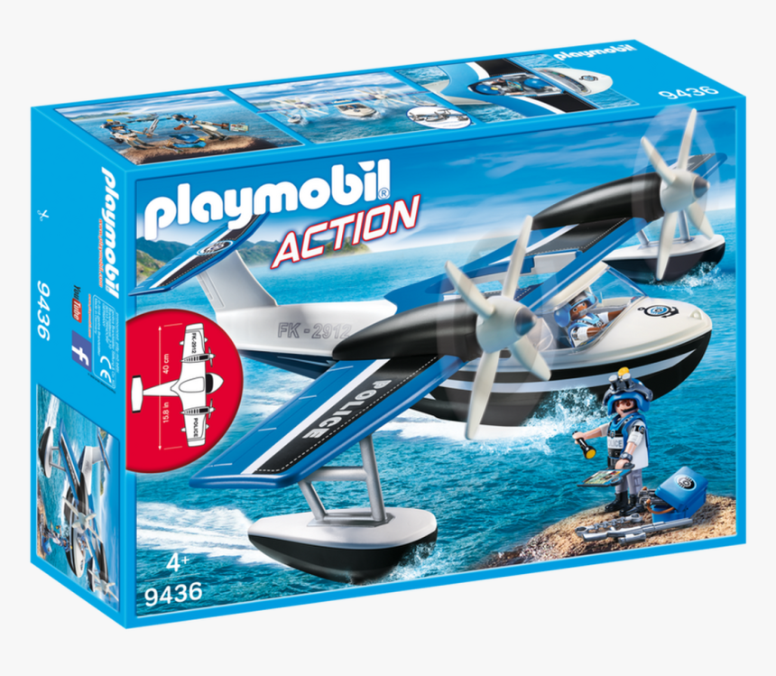 Playmobil Action Police Seaplane - Playmobil 9436, HD Png Download, Free Download