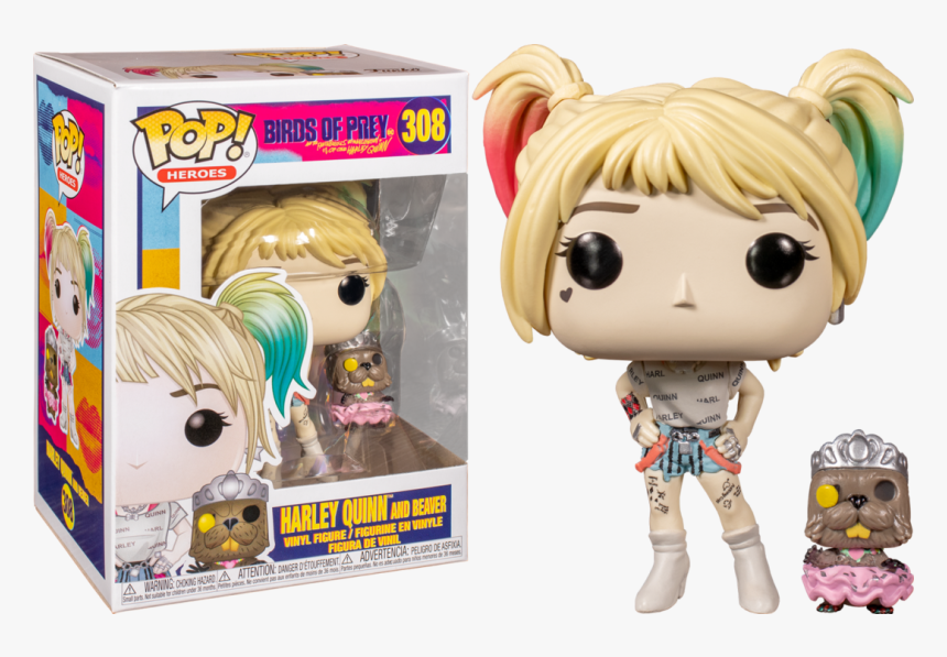 Harley Quinn And Beaver - Birds Of Prey Funko Pop, HD Png Download, Free Download