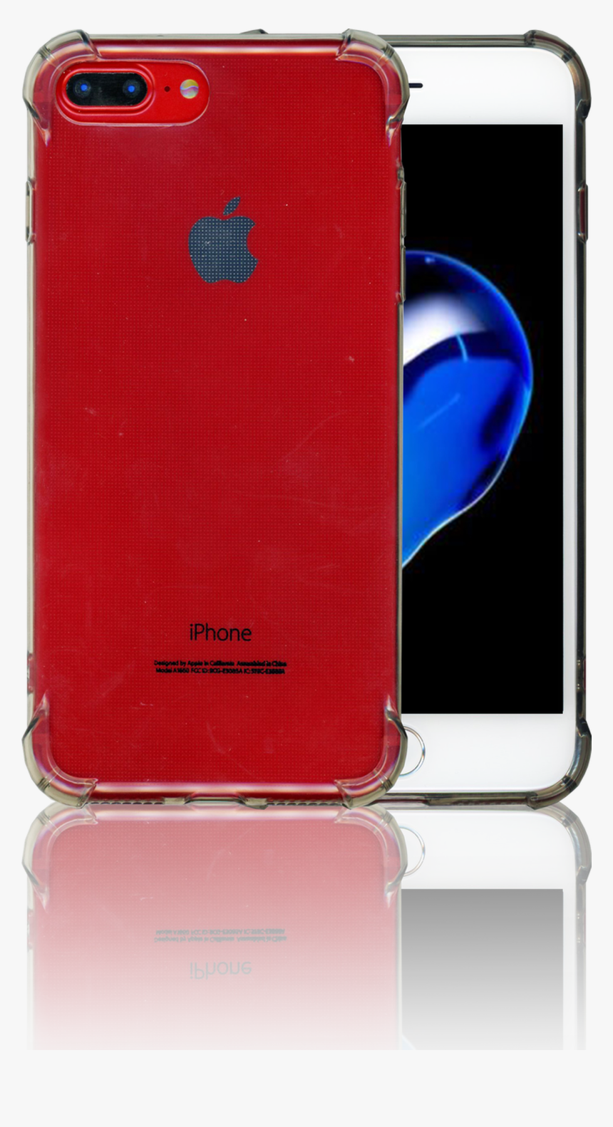 Iphone 7 Plus/8 Plus Clear Case With Air Cushion Smoke, HD Png Download, Free Download