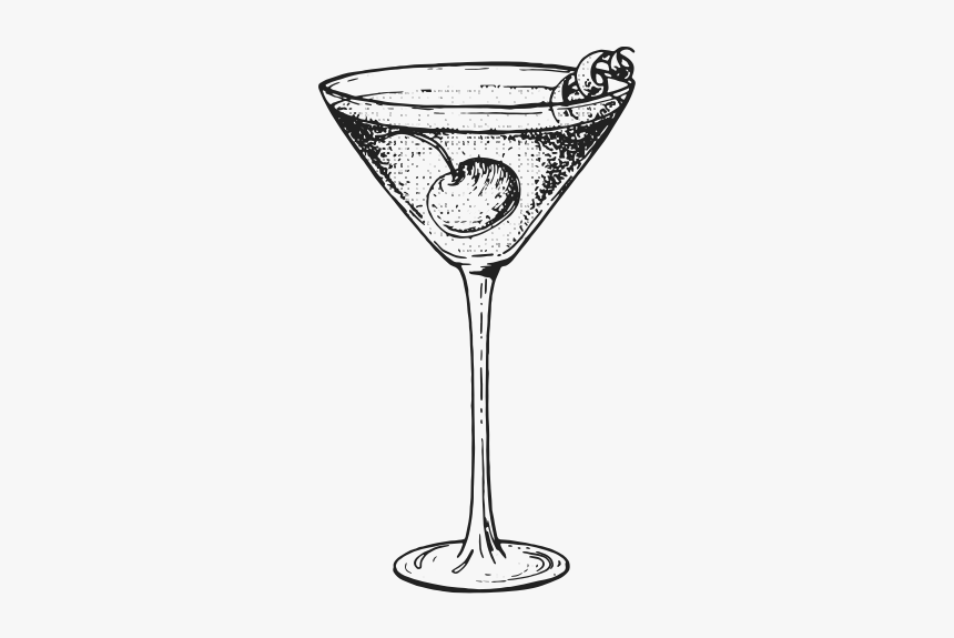 Manhattan Illustration Thumb - Martini Glass, HD Png Download, Free Download