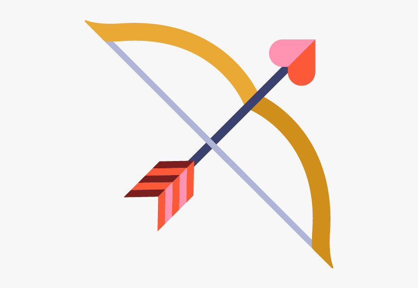 Bow Arrow - Graphic Design, HD Png Download, Free Download