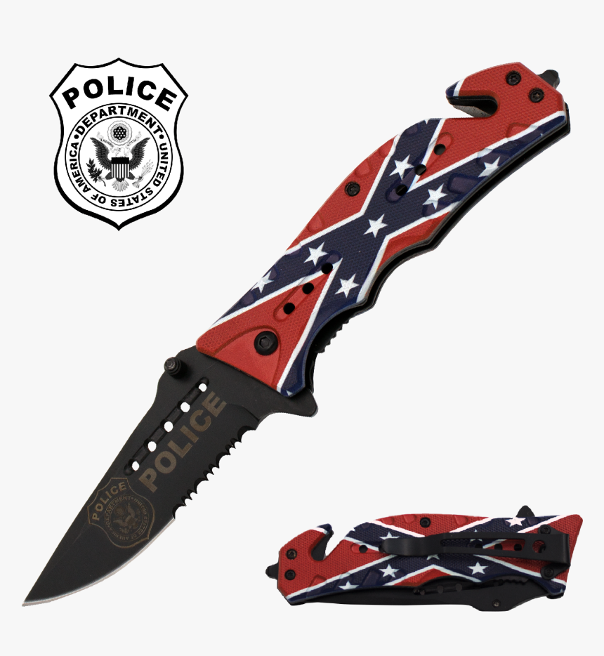 Rebel Flag Police Edition - Dont Tread On Me Knife, HD Png Download, Free Download