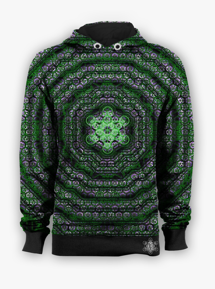 Green Metatron"s Cube - Sweater, HD Png Download, Free Download