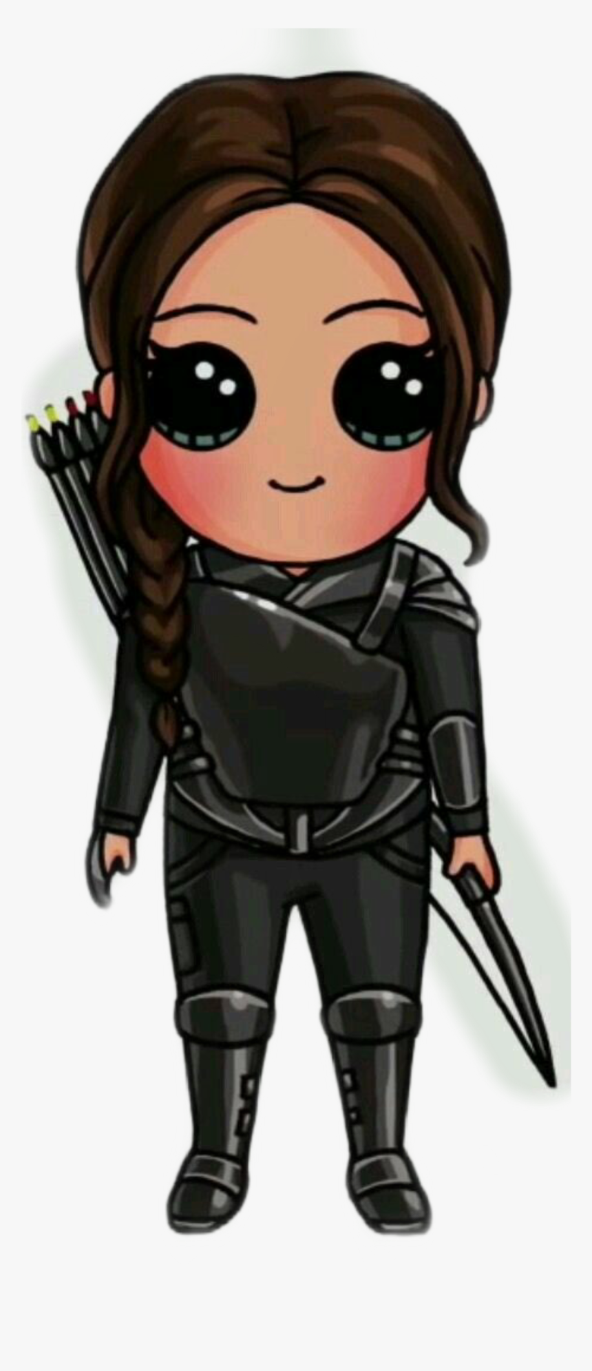 #freetoedit #katniss Katniss #cartoon @peeta Kqtniss - Cartoon, HD Png Download, Free Download