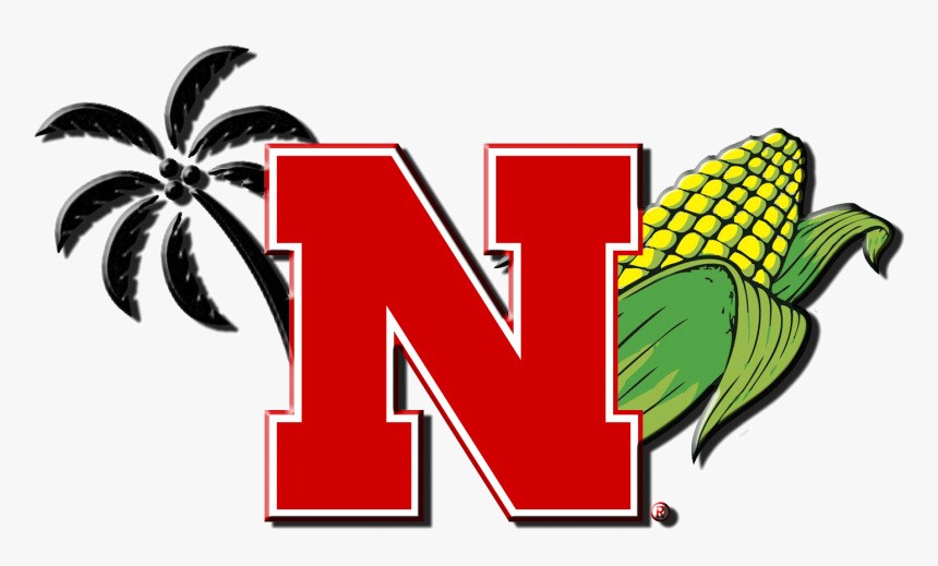 Library Of Husker Football Graphic Freeuse Library - Nebraska Black And White Logo, HD Png Download, Free Download