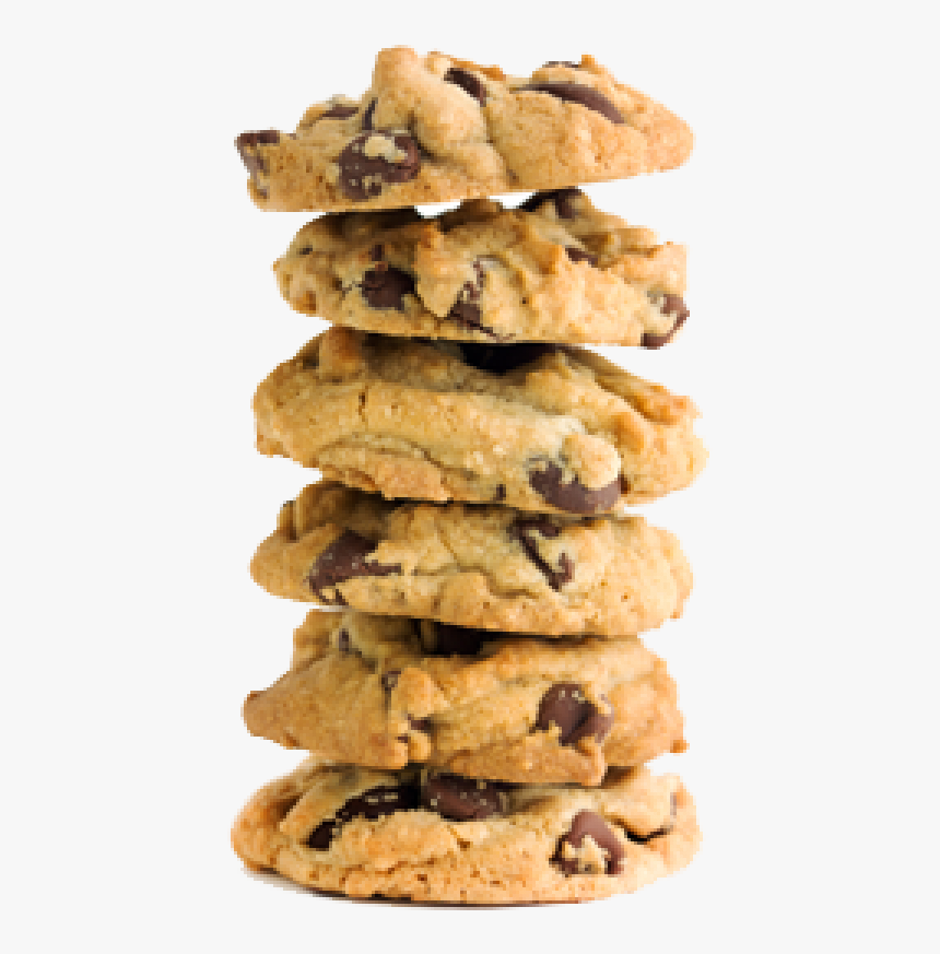 Cookie Png Free Download - Stack Of Chocolate Chip Cookies Png, Transparent Png, Free Download
