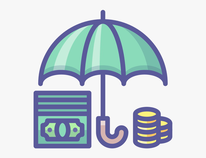 Rainy Day Savings - Umbrella With Cash Line Icon Png, Transparent Png, Free Download