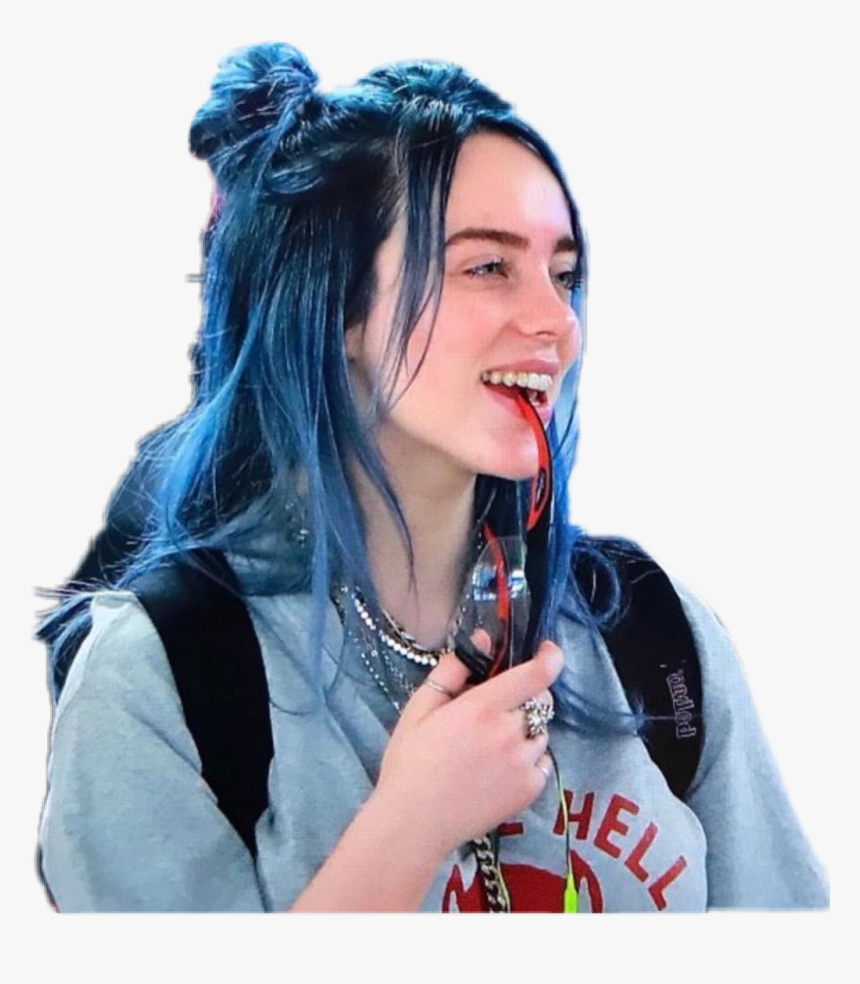Billie Eilish, Billie, And Blue Image - Billie Eilish Space Buns, HD Png Download, Free Download