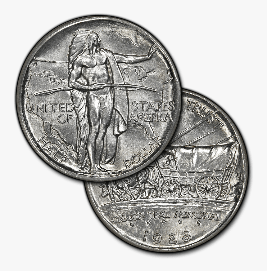 Oregon Trail Silver Commemorative Half Dollar - Quarter, HD Png Download, Free Download
