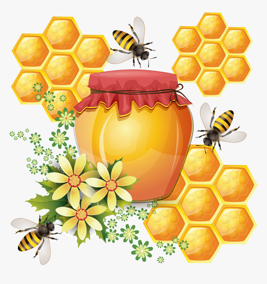 Honey Png - Bee Hive And Honey, Transparent Png, Free Download