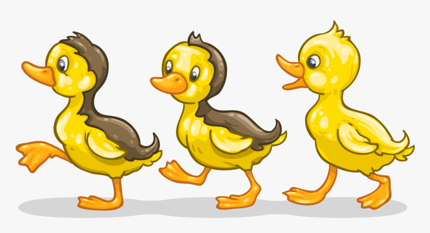 Duckling Clipart Yellow Item - Cartoon Ducks Png, Transparent Png, Free Download