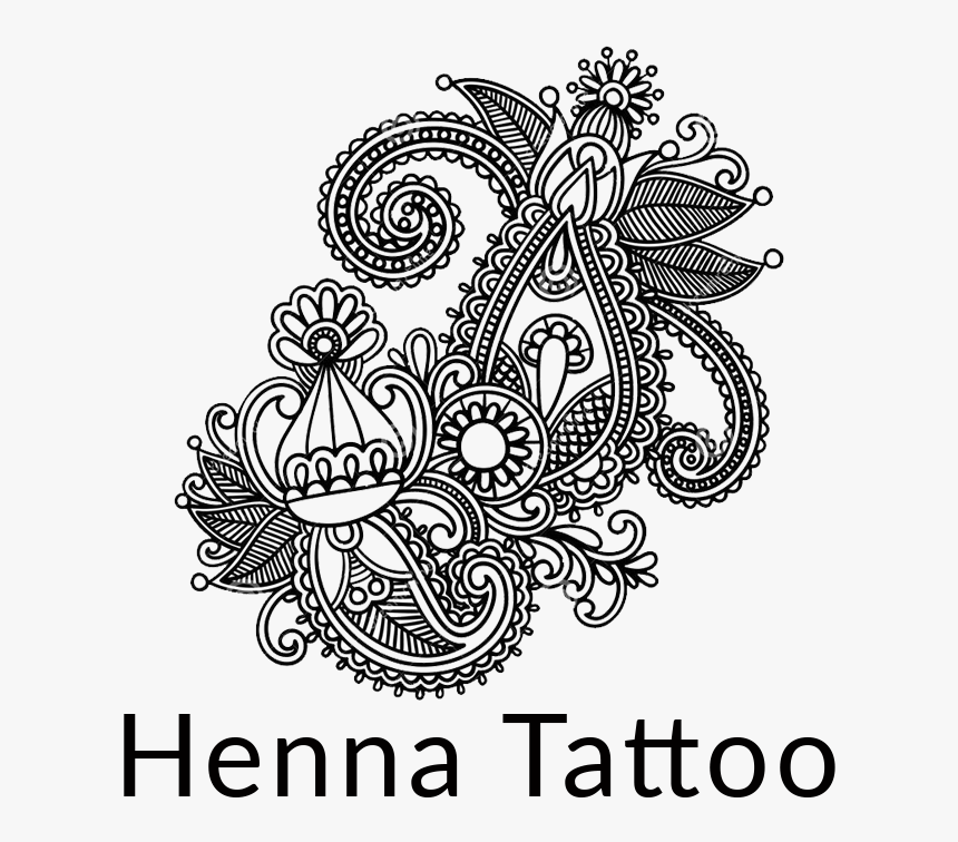 Transparent Henna Tattoo Png - Flower Draw New Design, Png Download, Free Download